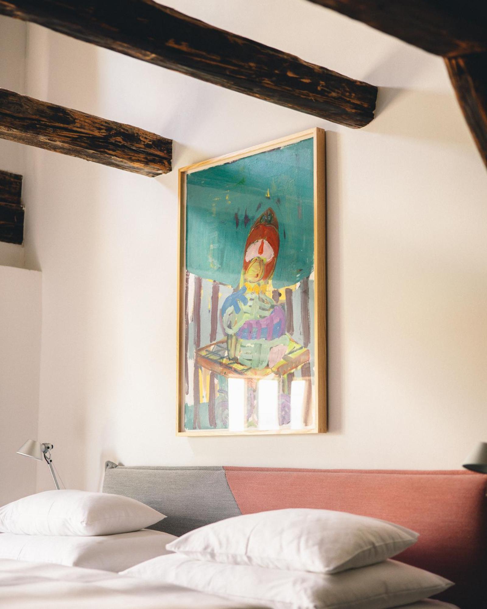 Kai 36 - Hotel Zwischen Fels Und Fluss Грац Екстер'єр фото A painting by the artist